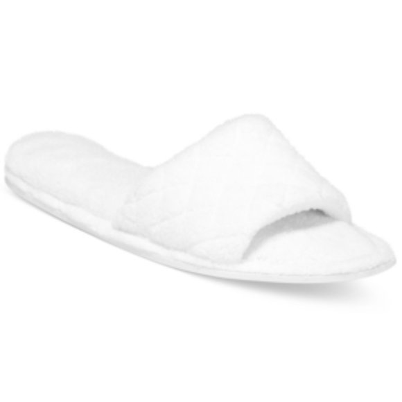 open toe memory foam slippers
